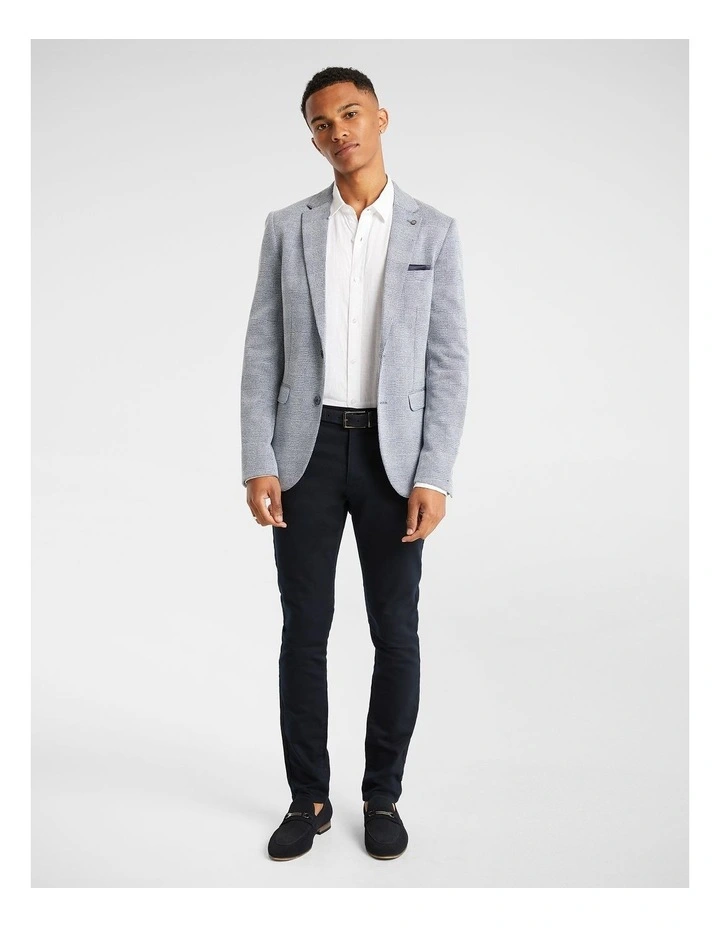 Fitzroy Knitted Blazer In Blue 8 Fitzroy Knitted Blazer In Blue - Image 6