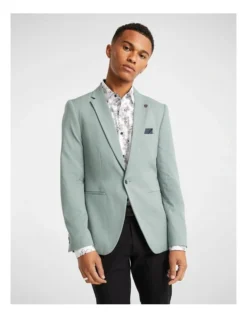 Felix Stretch Blazer In Green