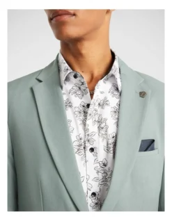 Felix Stretch Blazer In Green -Men's Fashion 967355470 3 720x928