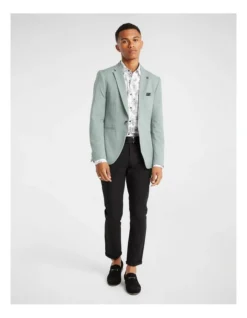 Felix Stretch Blazer In Green -Men's Fashion 967355470 7 720x928