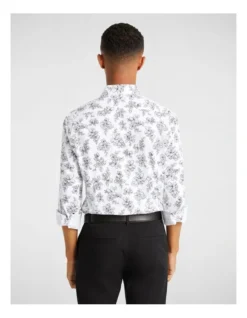 Mayfield Floral Slim Shirt In White -Men's Fashion 967618540 2 720x928