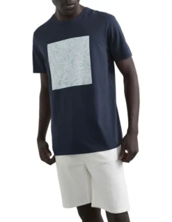 French Connection Leaf Graphic T Shirt