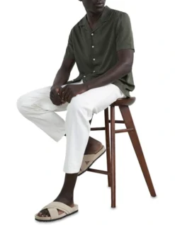 French Connection Viscose Camp Collar Classic Fit Shirt -Men's Fashion 968055130 968037310 3 720x928