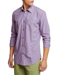 Oxford Uxbridge Gingham Shirt In Pink -Men's Fashion 970444990 2 720x928