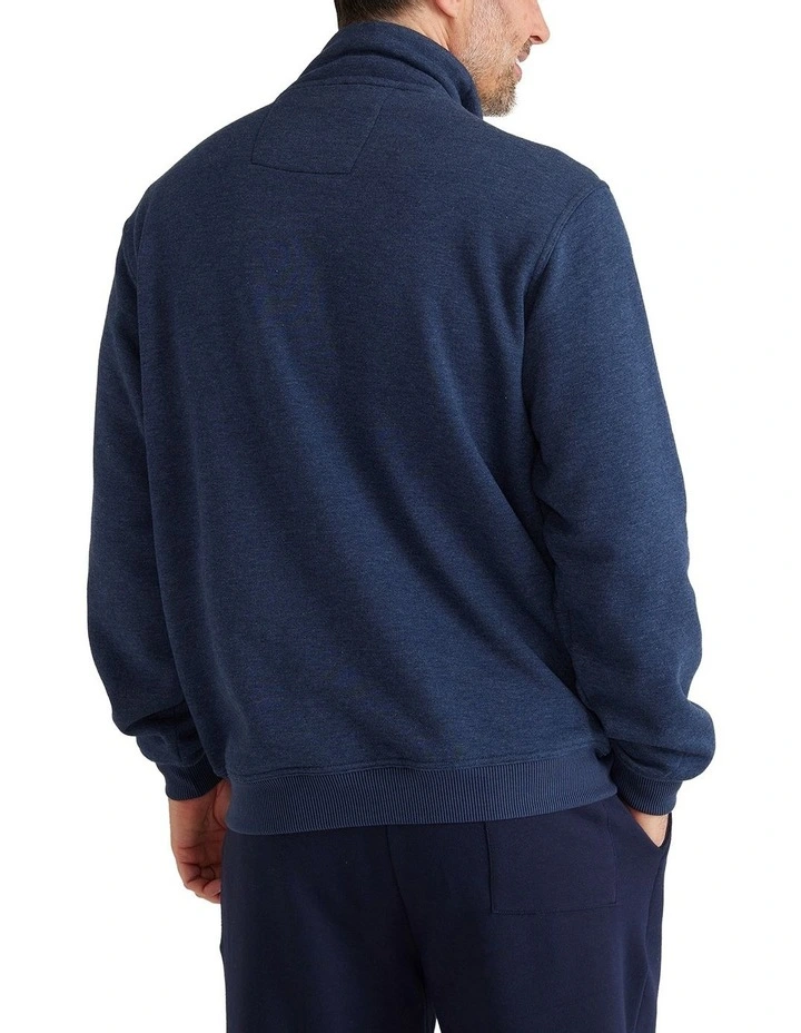 Bello Snowy Mt Fleece Jacket In Denim Marle 5 Bello Snowy Mt Fleece Jacket In Denim Marle - Image 3