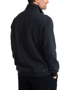 Bello Snowy Mt Fleece Half Zip In Black -Men's Fashion 970805800 3 720x928