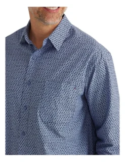 Alzira Long Sleeve Shirt In Coastal -Men's Fashion 970806430 5 720x928