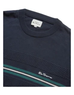 Ben Sherman Chest Stripe Crew Knit In Blue 13 Ben Sherman Chest Stripe Crew Knit In Blue -Men's Fashion 970813180 5 720x928