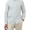 Ben Sherman Recycled Cotton Oxford Stripe Long Sleeve Shirt In Pale Blue 2 Ben Sherman Recycled Cotton Oxford Stripe Long Sleeve Shirt In Pale Blue -Men's Fashion 970813810 1 720x928