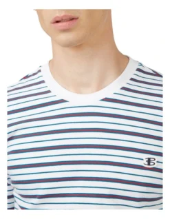 Ben Sherman Stripe T-Shirt In White -Men's Fashion 970976710 4 720x928