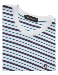 Ben Sherman Stripe T-Shirt In White -Men's Fashion 970976710 5 720x928