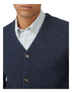 Ben Sherman Boiled Wool Cardigan In Blue -Men's Fashion 970977340 4 720x928
