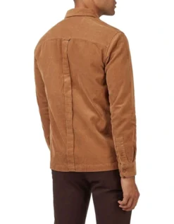 Ben Sherman Corduroy Long Sleeve Shirt In Brown -Men's Fashion 970978240 3 720x928