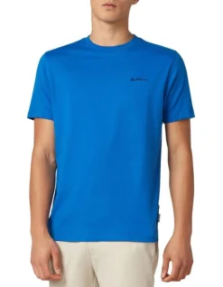 Ben Sherman Chest Embroidery Tee Ultramarine In Blue