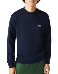 Lacoste Essential Non Brushed Crew Sweat In Blue -Men's Fashion 974869480 4 720x928