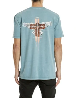 Canyon Relaxed Tee In Blue
