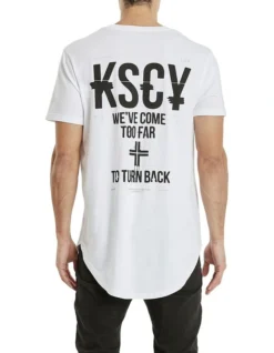 Rambla Dual Curved Tee In White