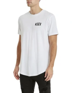 Rambla Dual Curved Tee In White -Men's Fashion 975917440 3 720x928