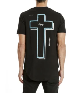 Latigo Dual Curved Tee In Black