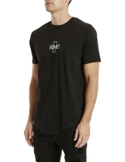 Latigo Dual Curved Tee In Black -Men's Fashion 975917710 3 720x928
