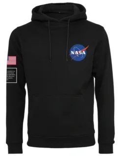 Mister Tee NASA Insignia Flag Hoody In Black -Men's Fashion 977603770 5 720x928