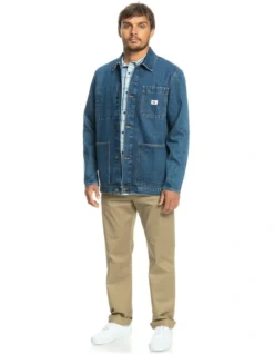 Quiksilver Legendary Worker Denim Jacket In Blue -Men's Fashion 977985370 7 720x928