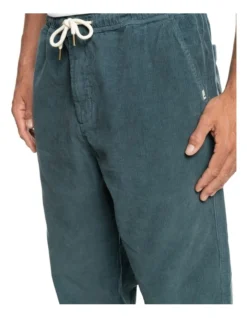 Quiksilver Cord Beach Cruiser Elasticated Corduroy Pants In Black -Men's Fashion 977986720 4 720x928