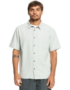 Quiksilver Authentic Influenced Short Sleeve Shirt In Grey -Men's Fashion 977988970 4 720x928