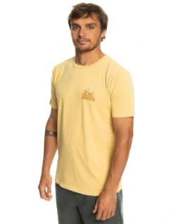 Quiksilver Enjoy Not Destroy T-Shirt In Yellow -Men's Fashion 977989960 3 720x928