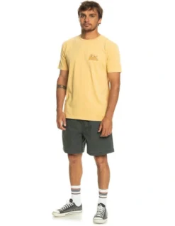Quiksilver Enjoy Not Destroy T-Shirt In Yellow -Men's Fashion 977989960 4 720x928