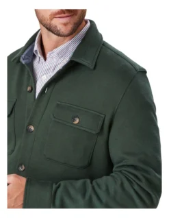 Comfort Shacket In Green -Men's Fashion 978386950 3 720x928