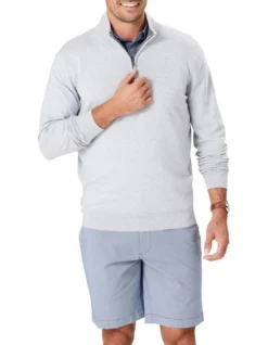 High Flex Half Zip In Grey
