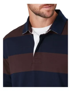 Block Stripe Rugby In Brown -Men's Fashion 978388840 3 720x928