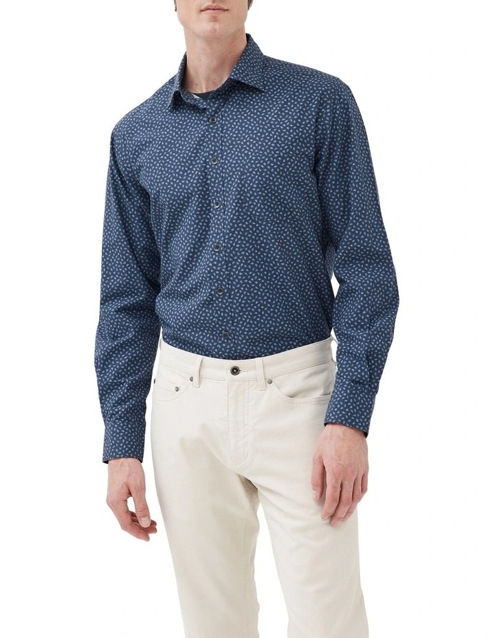 Cove Road Long Sleeve Shirt In Ink 3 Cove Road Long Sleeve Shirt In Ink