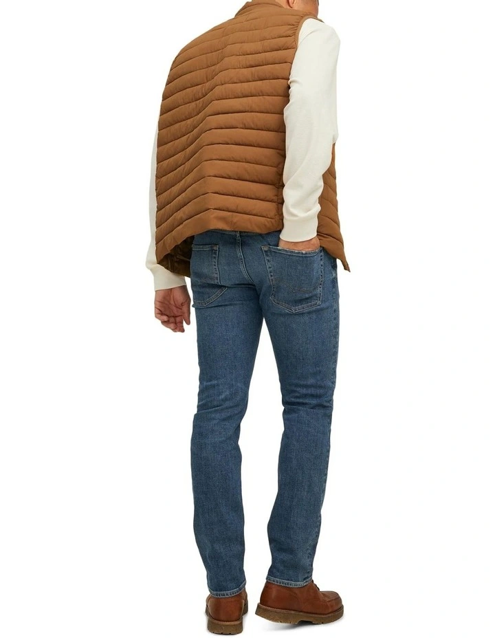 Jack & Jones Recycle Bodywarmer In Rubber Brown 4 Jack & Jones Recycle Bodywarmer In Rubber Brown - Image 2