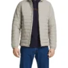 Jack & Jones Recycle Long Sleeve Collar Puffer In Crockery -Men's Fashion 979520500 1 720x928