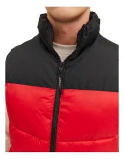 Jack & Jones Chili Bodywarmer Vest In True Red -Men's Fashion 979521490 3 720x928
