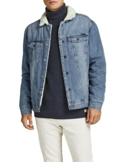 Jack & Jones Denim Jean Jacket In Blue
