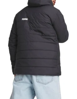 Puma Essentials Hooded Padded Jacket In Black -Men's Fashion 980331130 3 720x928