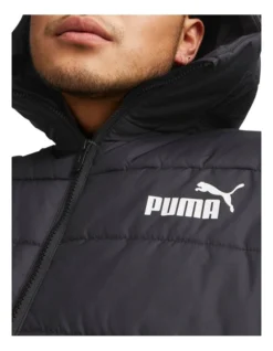 Puma Essentials Hooded Padded Jacket In Black -Men's Fashion 980331130 4 720x928