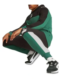 Puma Essential Block Sweatpants Fleece In Green -Men's Fashion 980334460 5 720x928