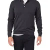 Basic Long Sleeve Knit Polo In Charcoal -Men's Fashion 982701640 1 720x928