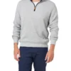 Heather 1/2 Zip Sweat In Grey Marle -Men's Fashion 982703170 1 720x928