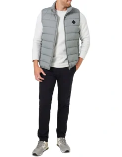 Archie Puffer Vest In Grey -Men's Fashion 982704250 5 720x928