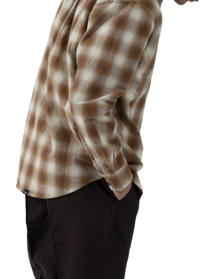 Barrio Long Sleeve Flannel Shirt Rust 6 Barrio Long Sleeve Flannel Shirt Rust - Image 4
