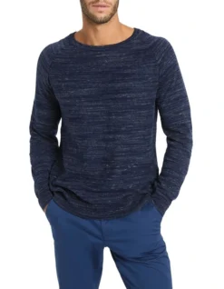 Marlo Crew Neck Knit In Blue