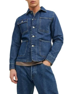 Jack & Jones Benji Denim Jacket Dark In Blue