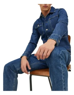 Jack & Jones Benji Denim Jacket Dark In Blue -Men's Fashion 985352050 5 720x928