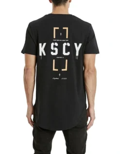 Bayshore Dual Curved Tee In Black