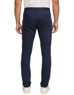 Oxford Stretch Skinny Fit Chinos In Navy -Men's Fashion 986192740 3 720x928